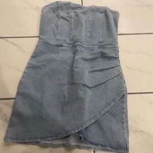 Fashion Nova Blue Denim Dress